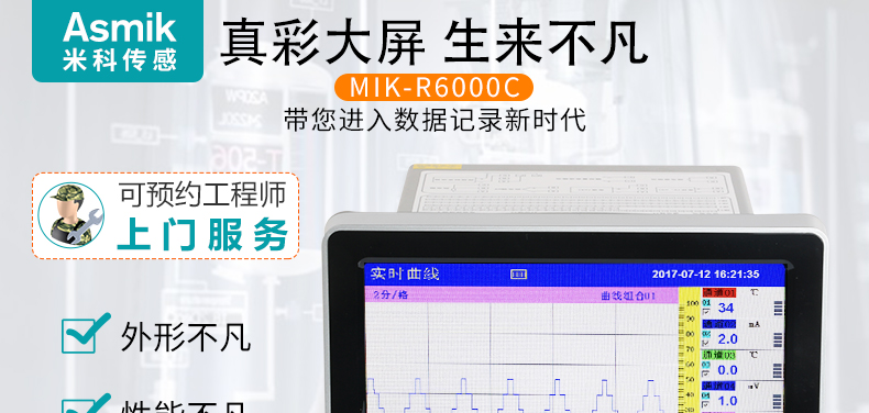 MIK-R6000C记录仪展示