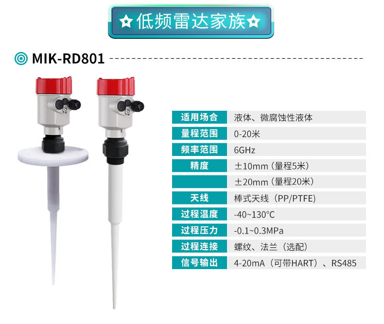 MIK-RD801低频雷达液位计