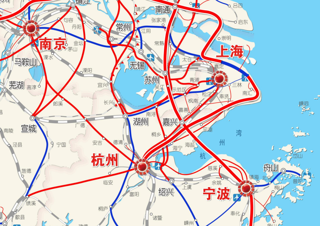 来源《长江三角洲地区多层次轨道交通规划》